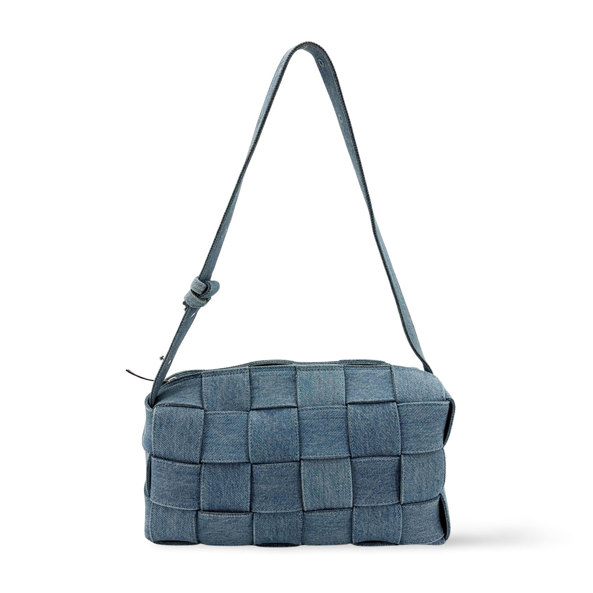 Bottega Veneta Cassette Maxi Intrecciato Denim Product Image
