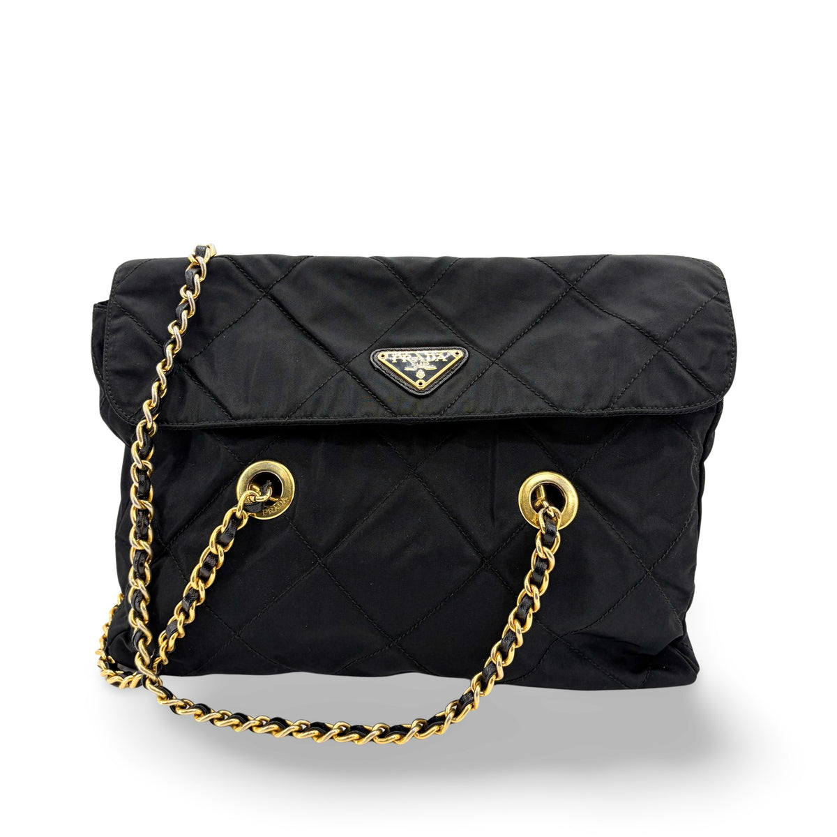 Prada Convertible Quilted Tessuto Medium