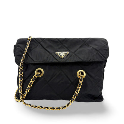 Prada Convertible Quilted Tessuto Medium