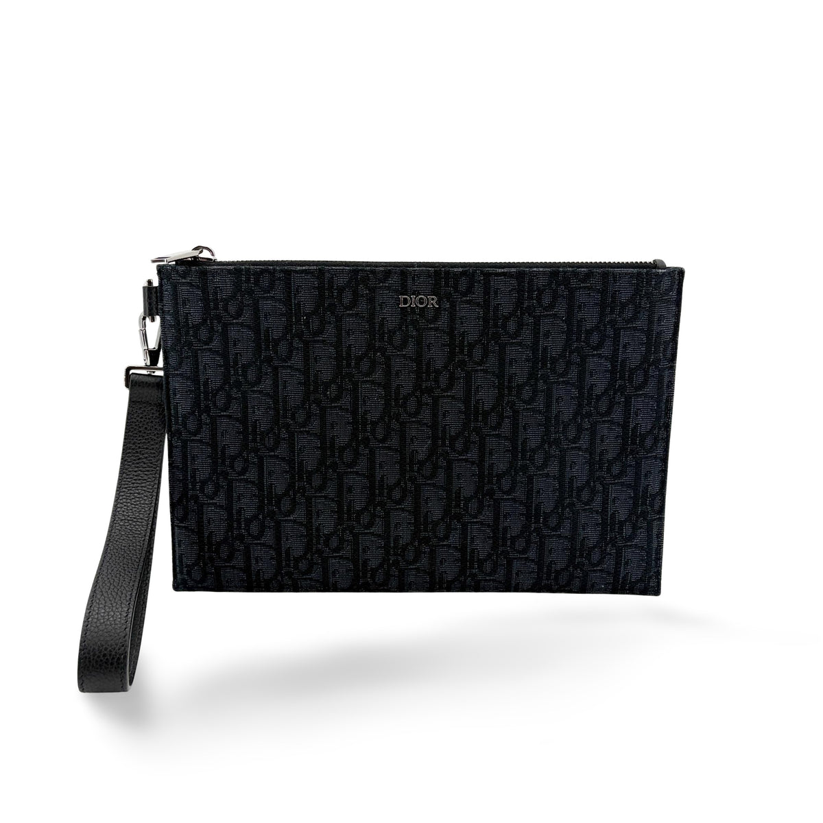 Christian Dior A5 Pouch Printed Oblique Denim Product Image