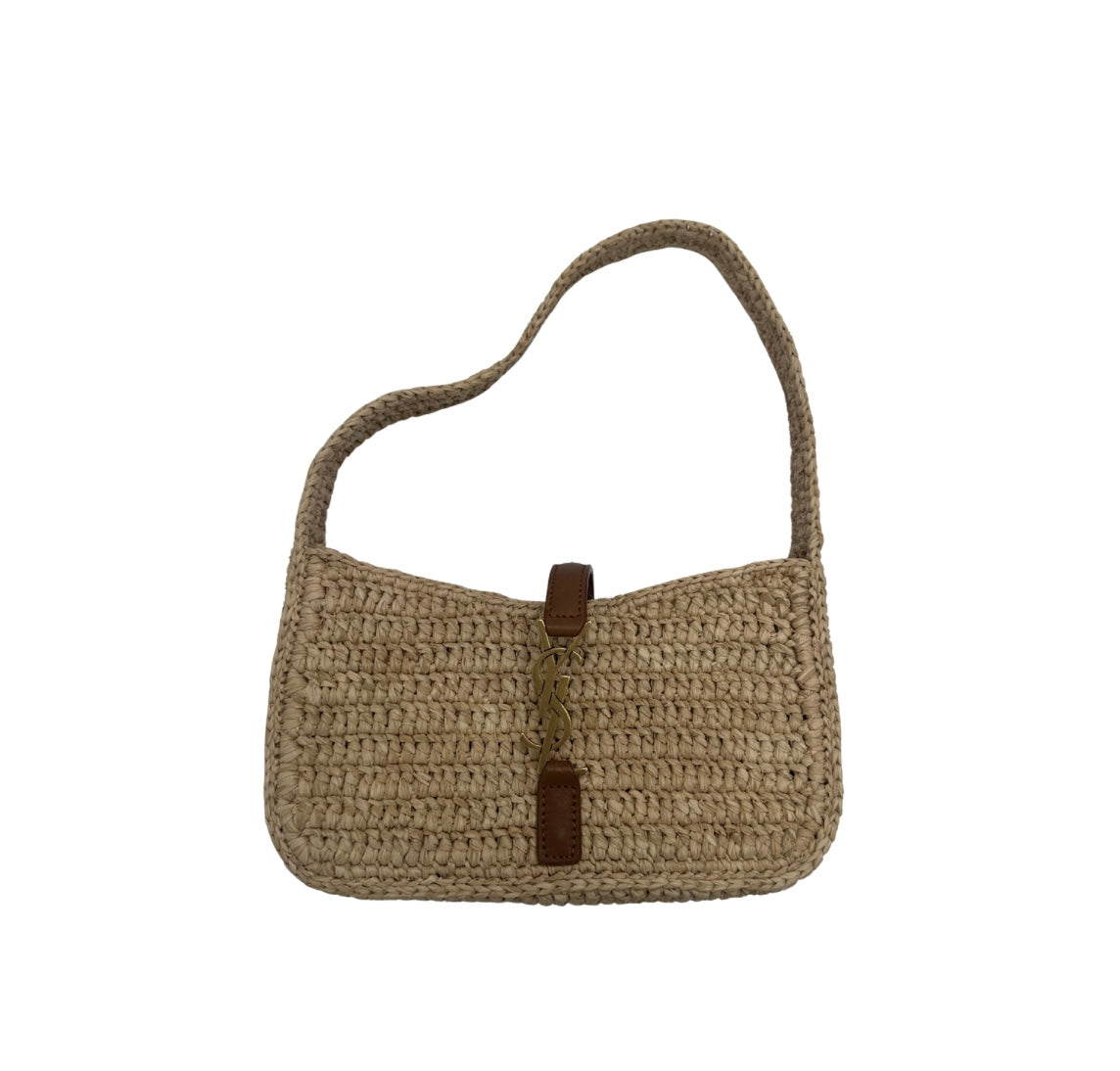 Saint Laurent Le 5 a 7 Hobo Raffia Mini