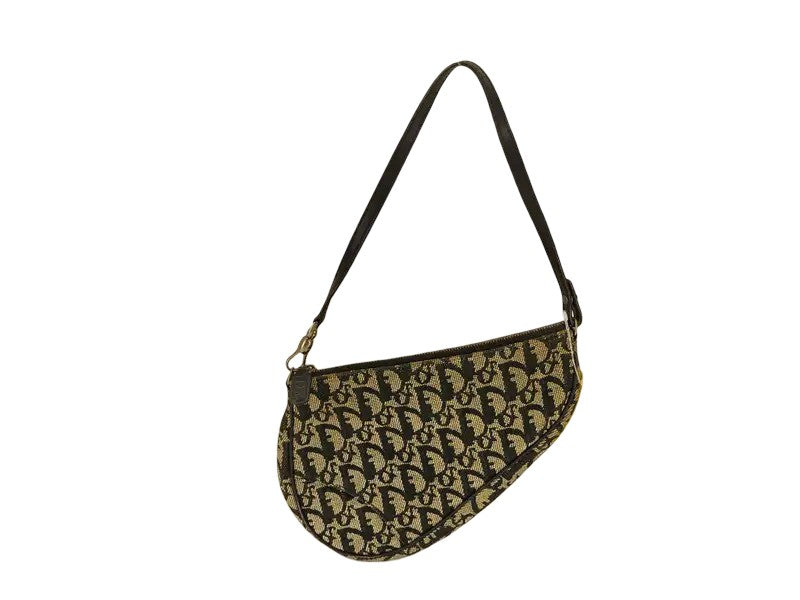 Christian Dior Vintage Saddle Diorissimo Canvas Mini