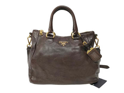 Prada Vitello Daino Convertible Tote Vitello Daino Medium