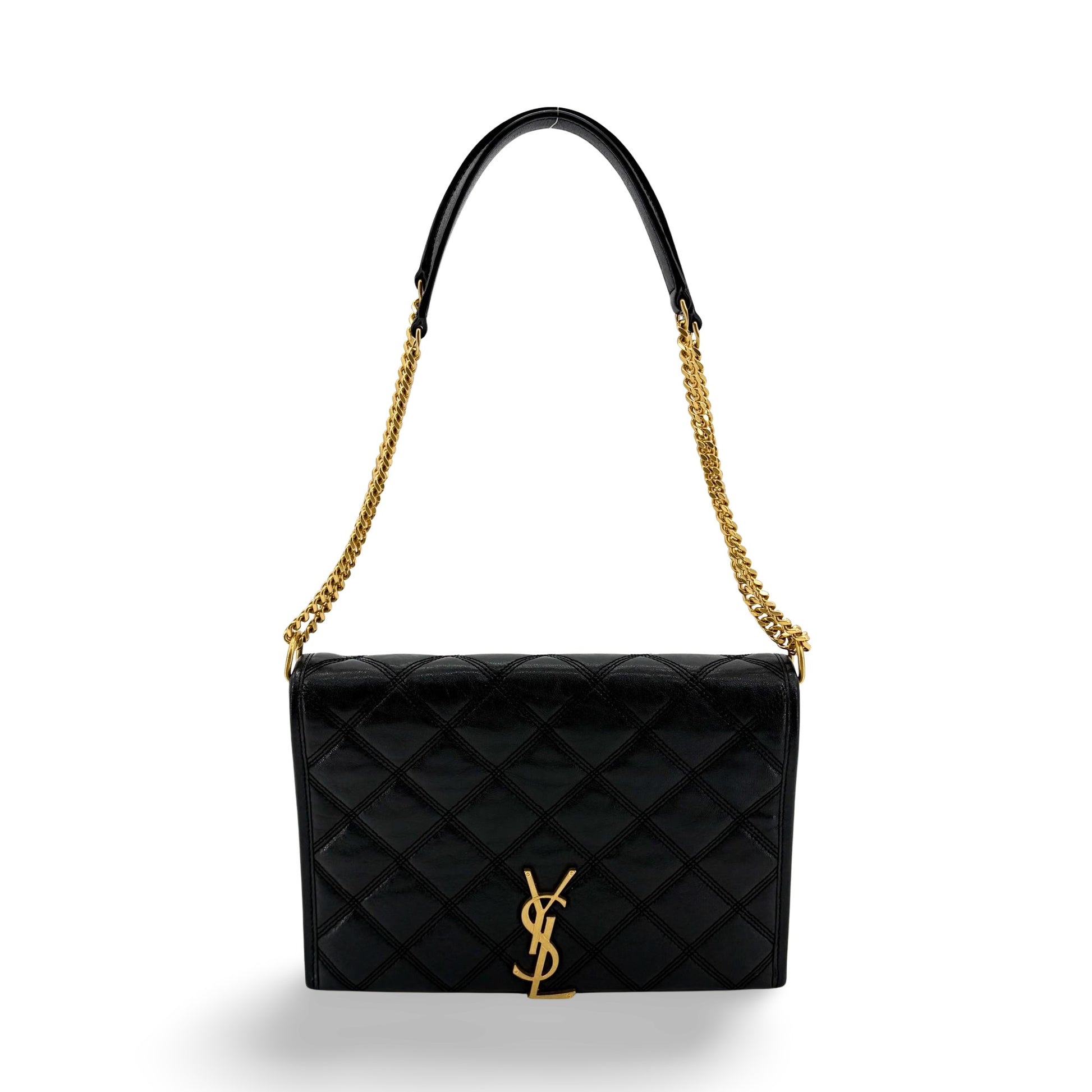 Saint Laurent Becky Quilted Leather Small
