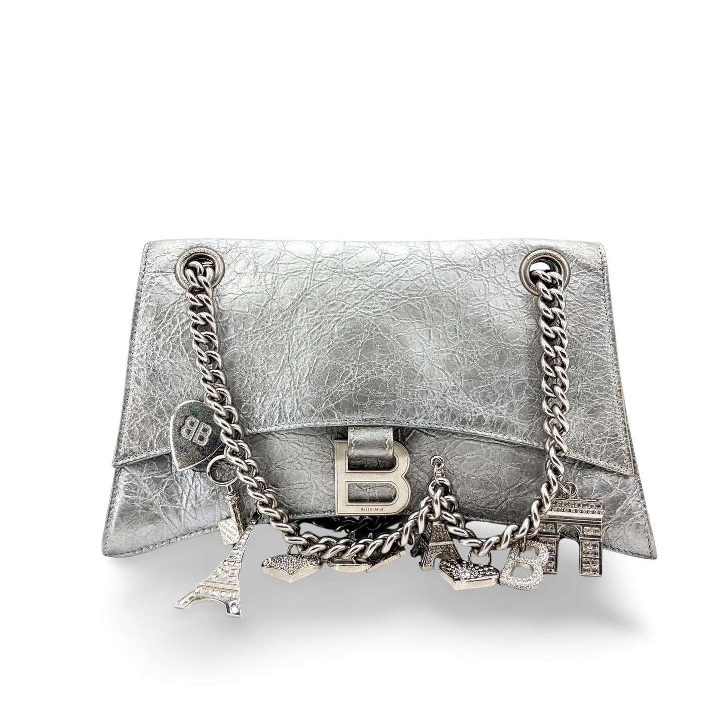 Balenciaga Crush Charm Chain Flap Leather Small
