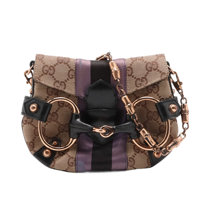 Gucci Horsebit Web Chain GG Canvas Mini