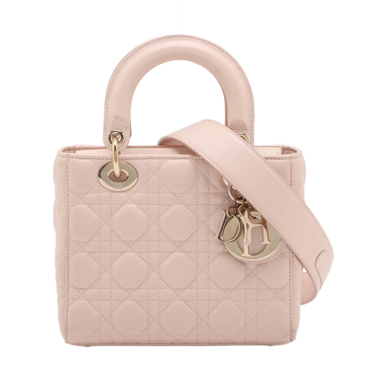 Christian Dior Lady Dior Iridescent Cannage Quilt Lambskin Medium