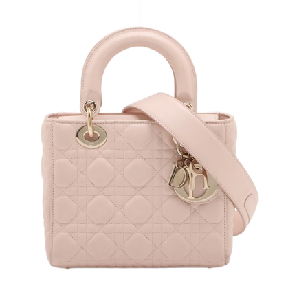 Christian Dior Lady Dior Iridescent Cannage Quilt Lambskin Medium