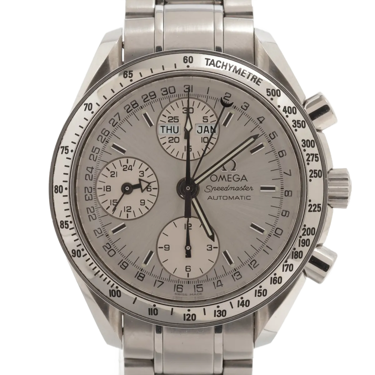 Omega Speedmaster Triple Calendar Chronograph Automatic Stainless Steel 39