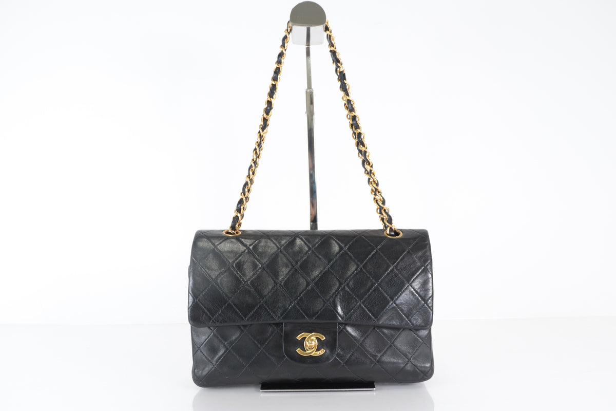 Chanel Vintage Classic Double Flap Quilted Lambskin Medium