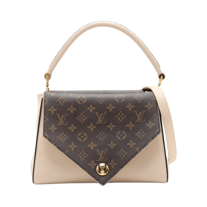 Louis Vuitton Double V Handbag Calfskin with Monogram Canvas Product Image