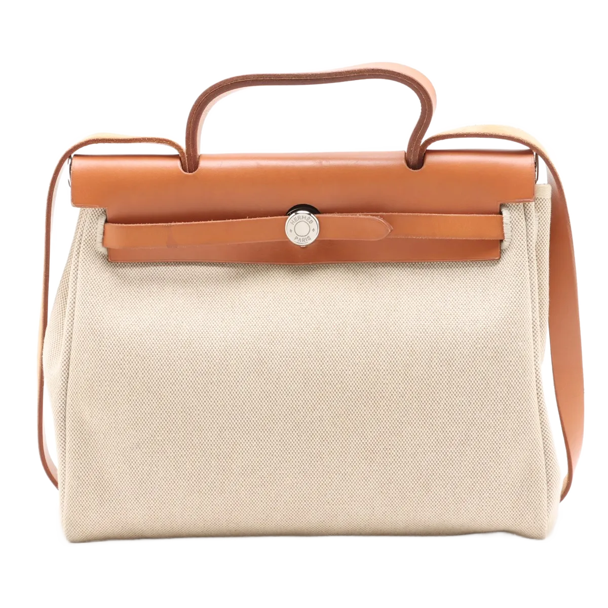 Hermes Herbag Toile and Leather PM