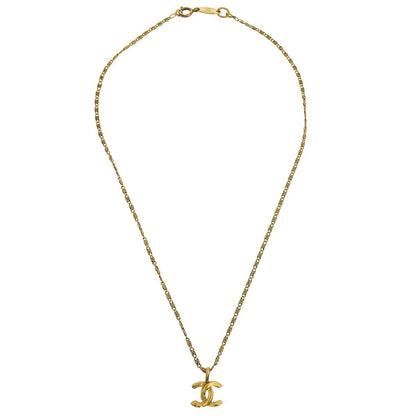 Chanel Vintage CC Pendant Necklace Metal Product Image