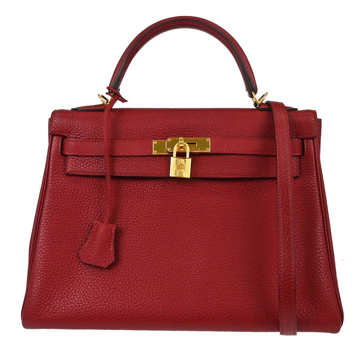 Hermes Kelly Red Togo with Gold Hardware 32