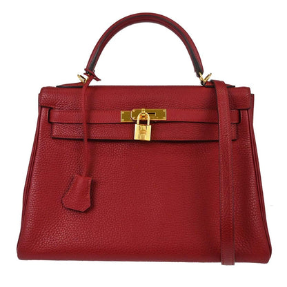 Hermes Kelly Red Togo with Gold Hardware 32
