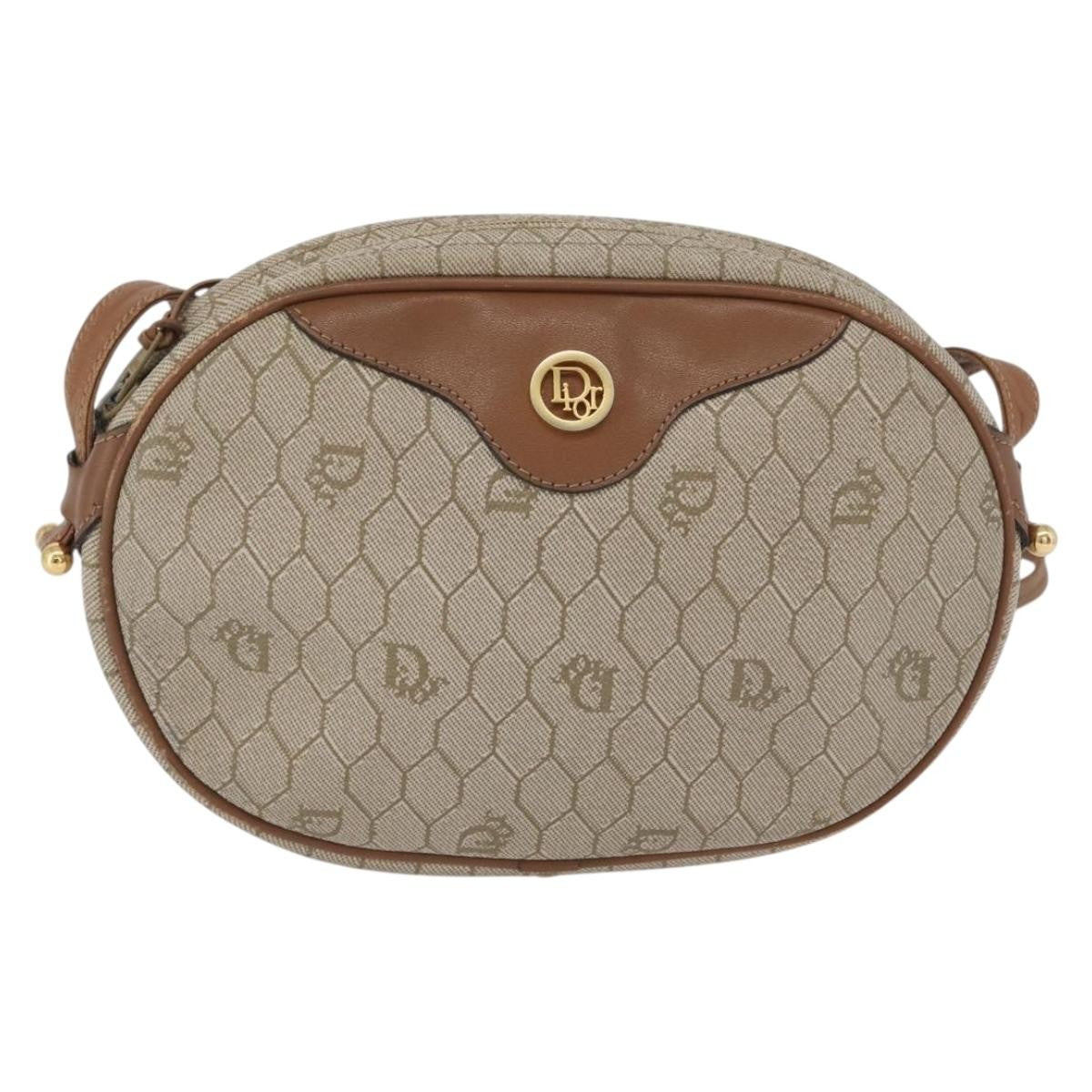 Christian Dior Vintage Honeycomb Canvas and Leather Product Image