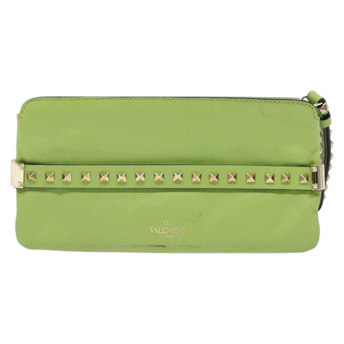 Valentino Garavani Rockstud Wristlet Leather Small