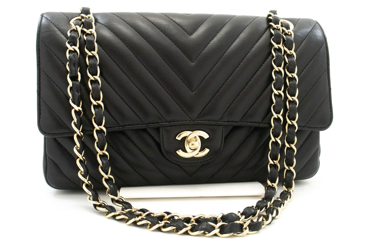 Chanel Timeless - Classic Double Flap Chevron Lambskin Medium