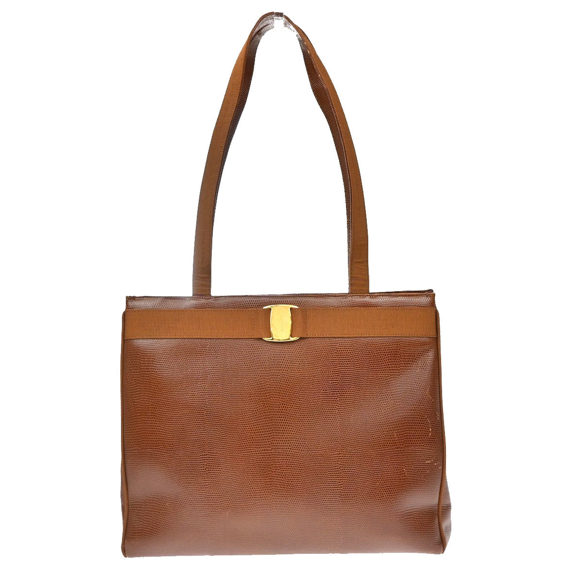 Salvatore Ferragamo Vala tote Embossed Leather Product Image