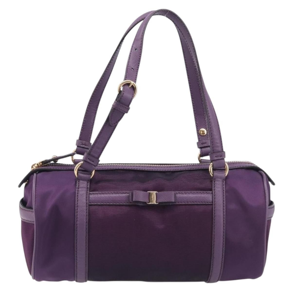 Salvatore Ferragamo Vara Bow Cylinder Bag Nylon Product Image