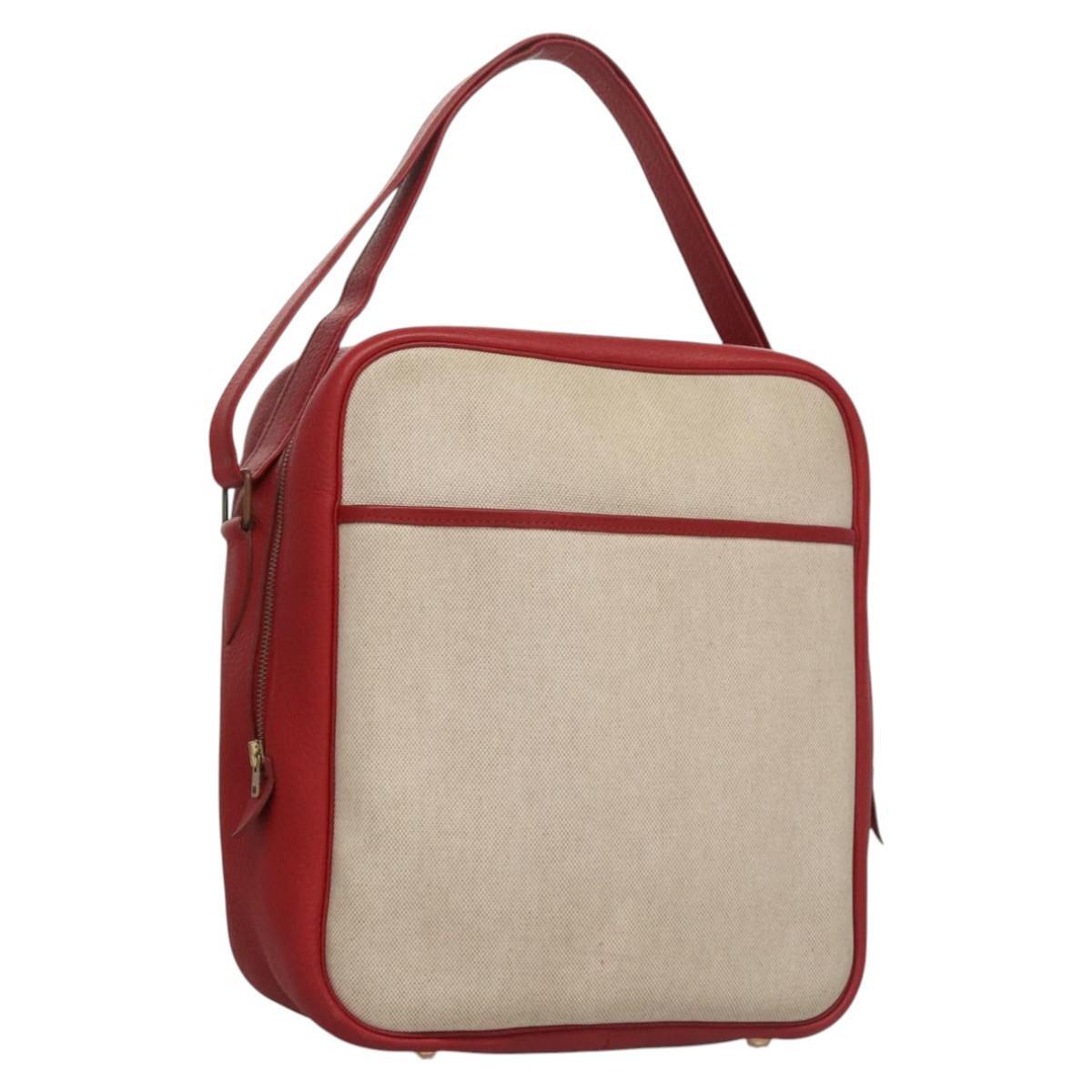 Hermes Victoria Messenger Toile with Leather Medium