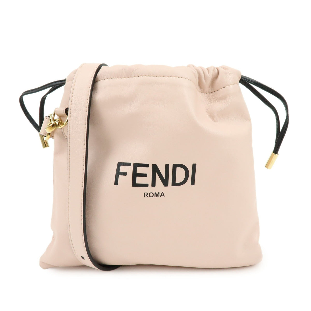 Fendi Logo Drawstring Leather Product Image