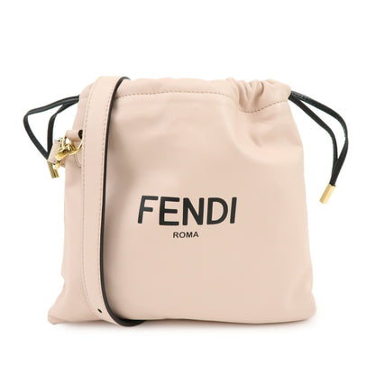 Fendi Logo Drawstring Leather Product Image