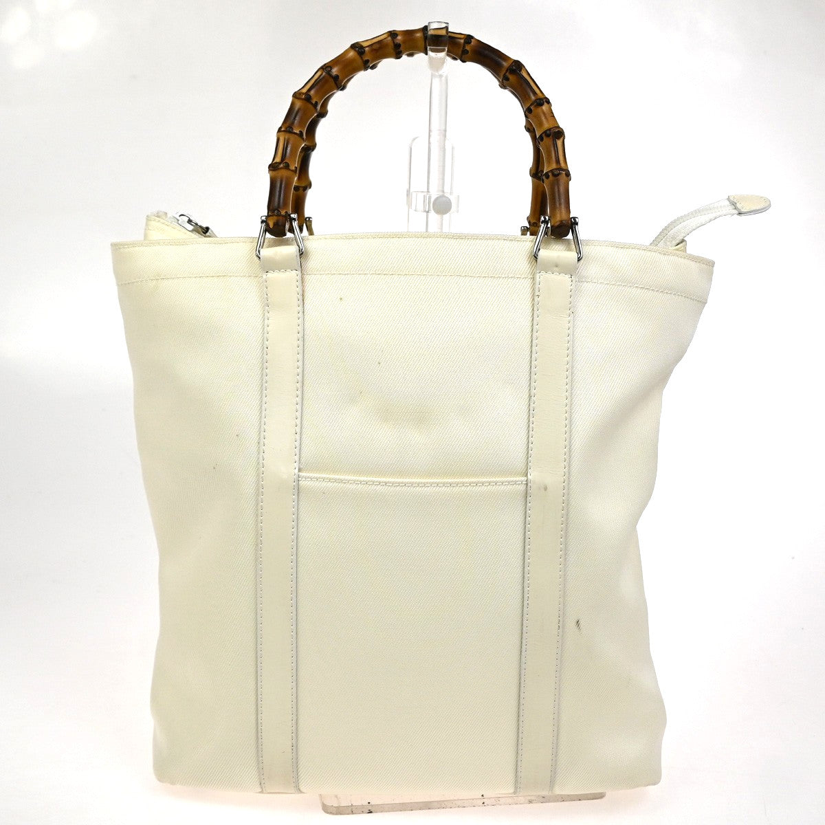 Gucci Convertible Bamboo Zip Tote Nylon Product Image