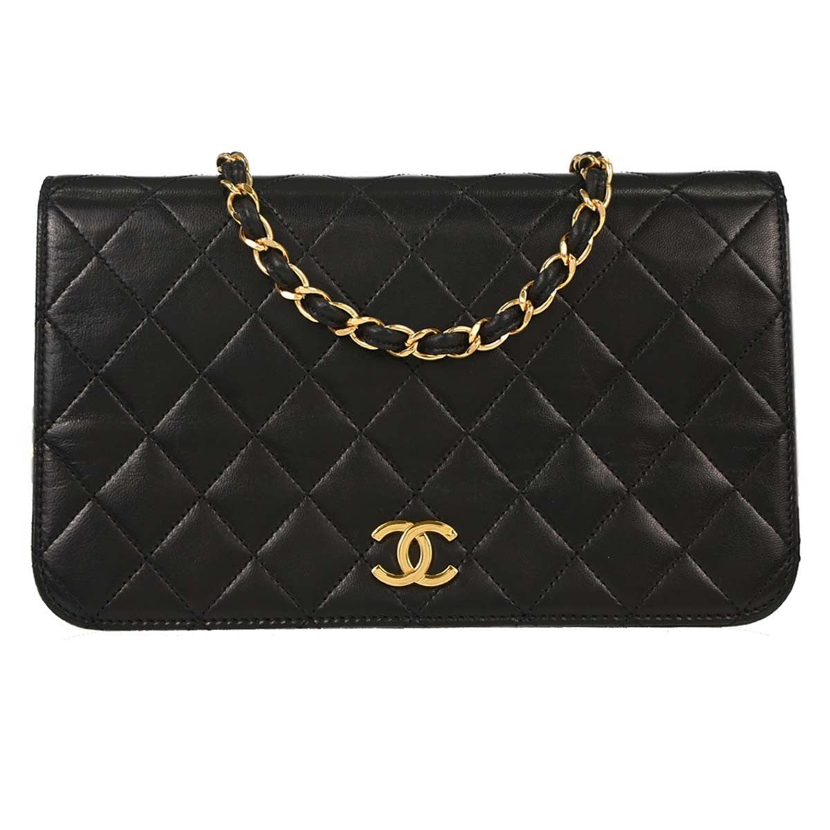 Chanel Vintage Full Flap Quilted Lambskin Small