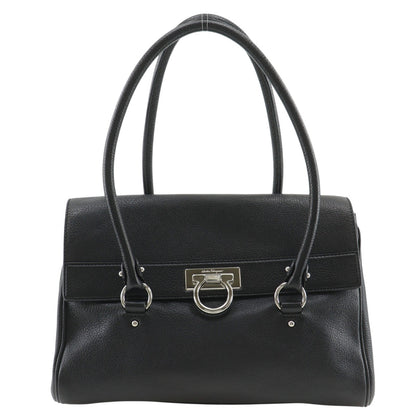 Salvatore Ferragamo Gancini Satchel Leather Medium