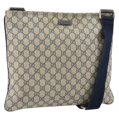 Gucci Zip Top Messenger Bag GG Coated Canvas Medium