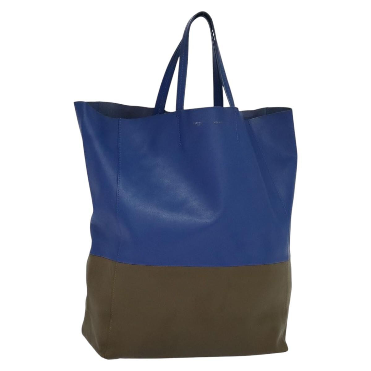 Celine Vertical Cabas Tote Leather Large