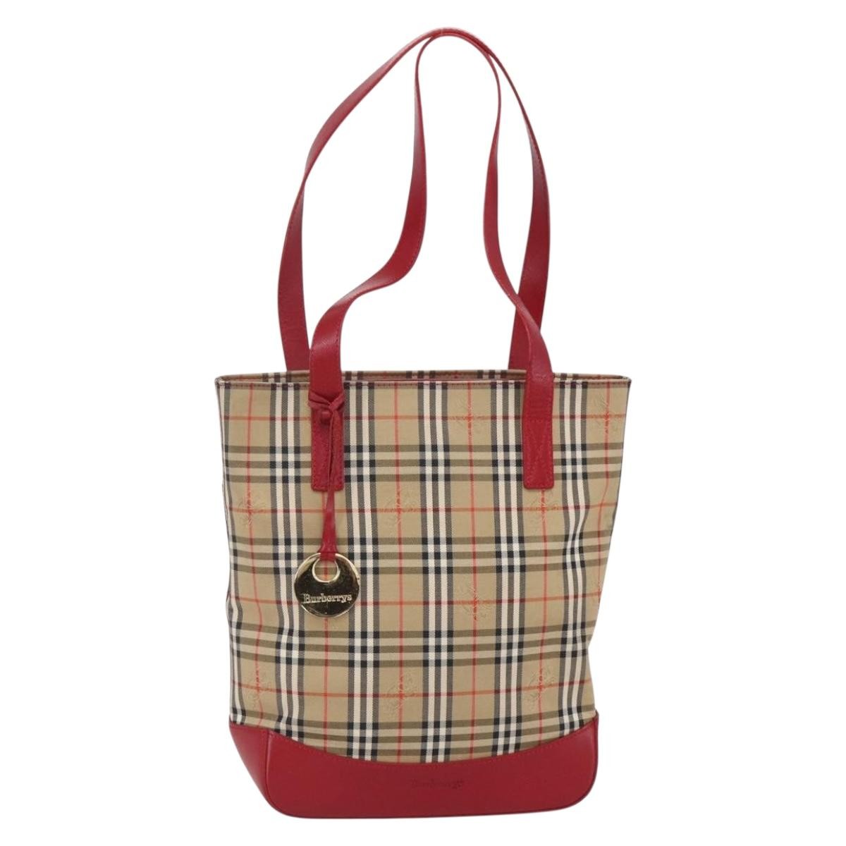 Burberry Nova Check Tote canvas check pattern Small