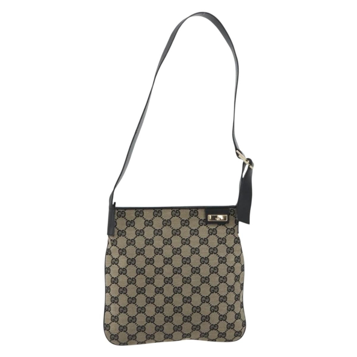 Gucci Web Strap Zip Messenger GG Canvas Medium