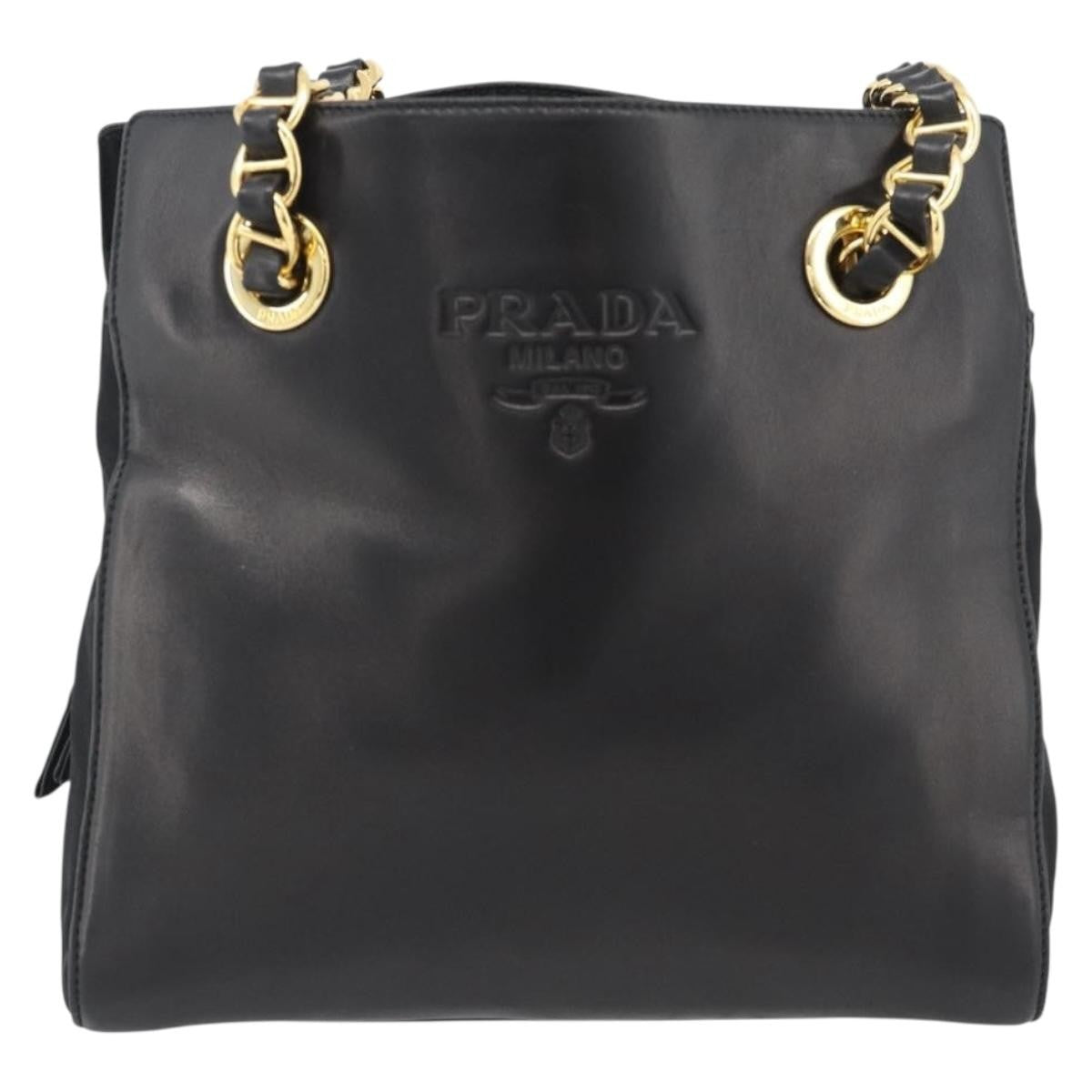 Prada Vintage Nappa Chain Tote Leather Product Image
