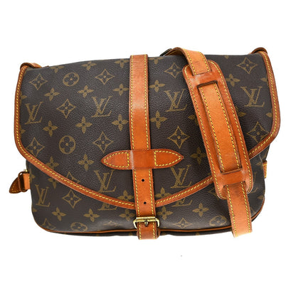 Louis Vuitton Saumur Handbag Monogram Canvas 30