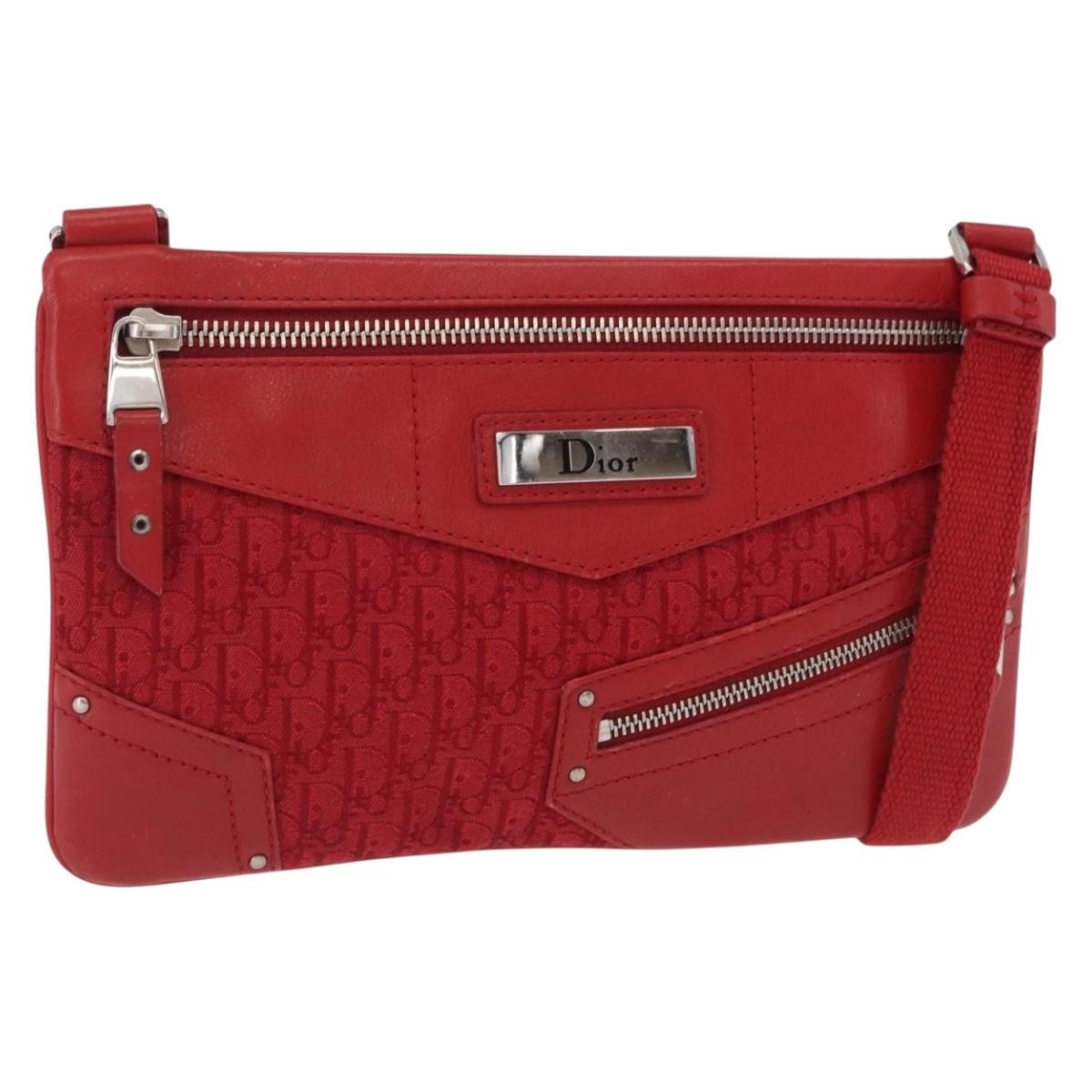 Christian Dior Vintage Street Chic Diorissimo Canvas with Leather Medium