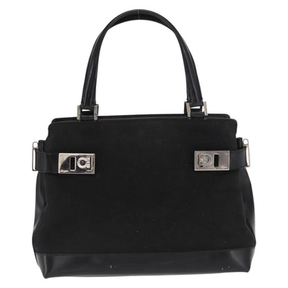 Salvatore Ferragamo Double Gancini Side Buckle Tote Canvas Product Image
