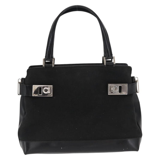 Salvatore Ferragamo Double Gancini Side Buckle Tote Canvas Product Image