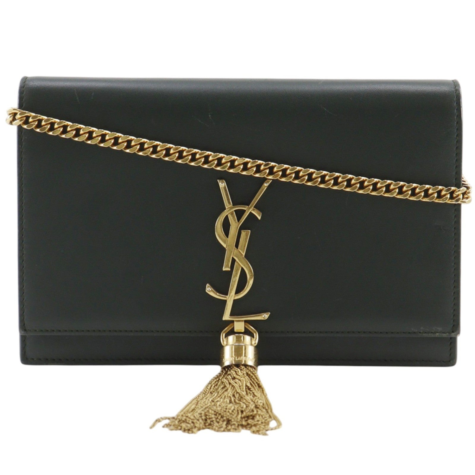 Saint Laurent Classic Monogram Tassel Chain Leather Product Image