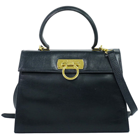 Salvatore Ferragamo Convertible Top Handle Leather Product Image