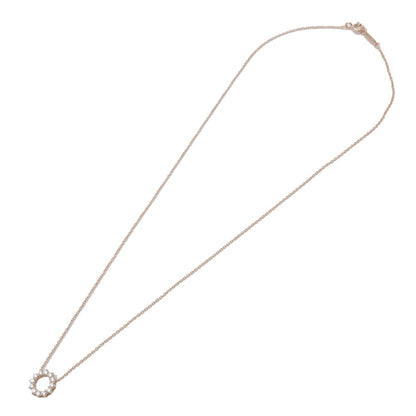 Tiffany & Co. Open Circle Pendant 18K Rose Gold with Diamonds Small