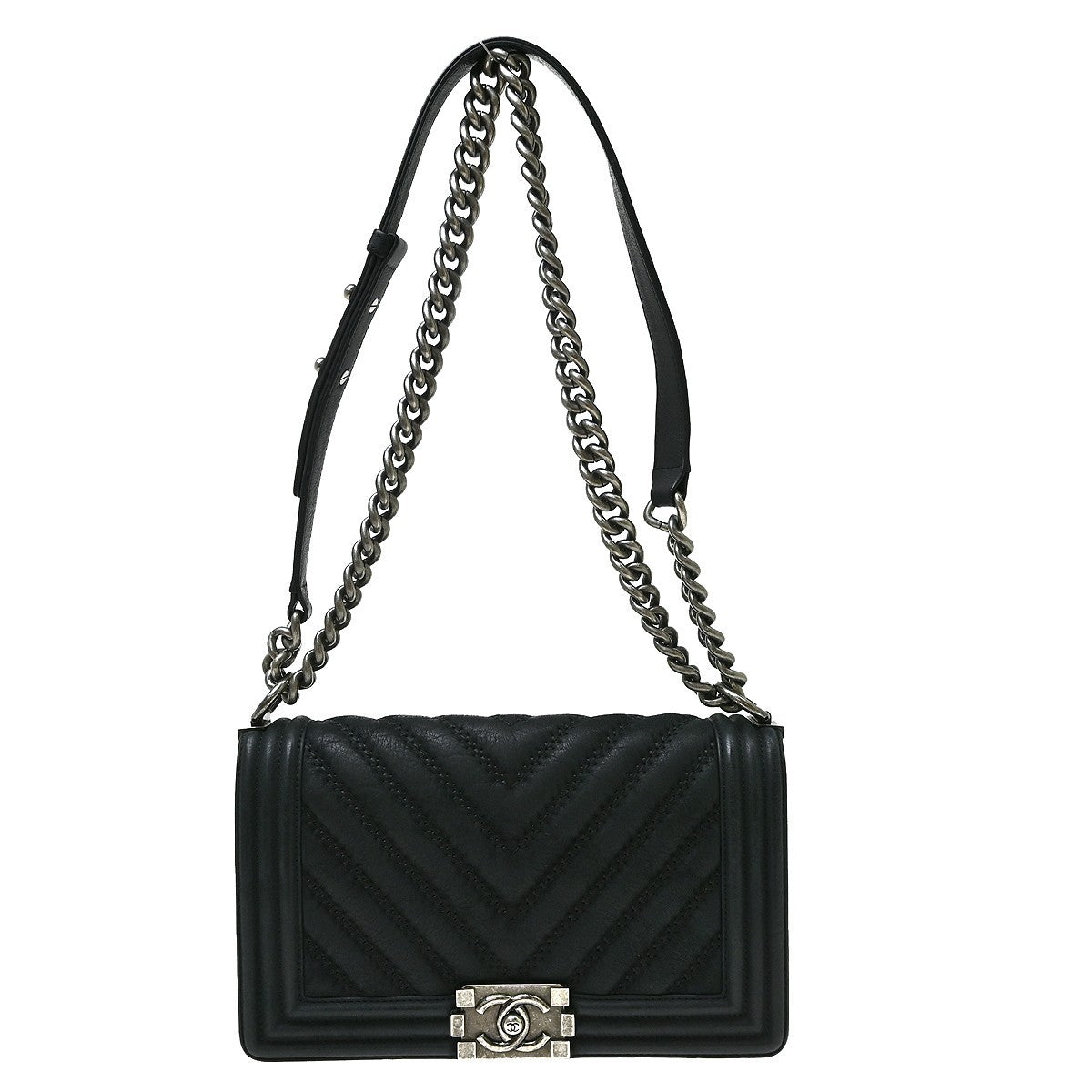 Chanel Boy Flap Chevron Lambskin New Medium