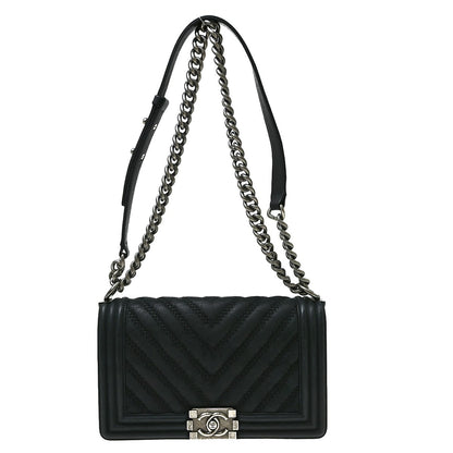 Chanel Boy Flap Chevron Lambskin New Medium