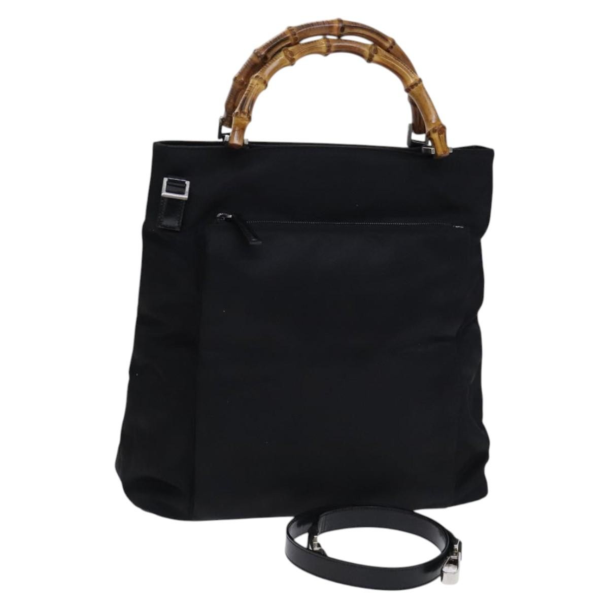 Gucci Vintage Bamboo Handle Nylon Product Image