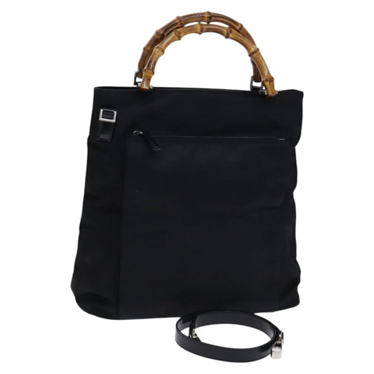 Gucci Vintage Bamboo Handle Nylon Product Image