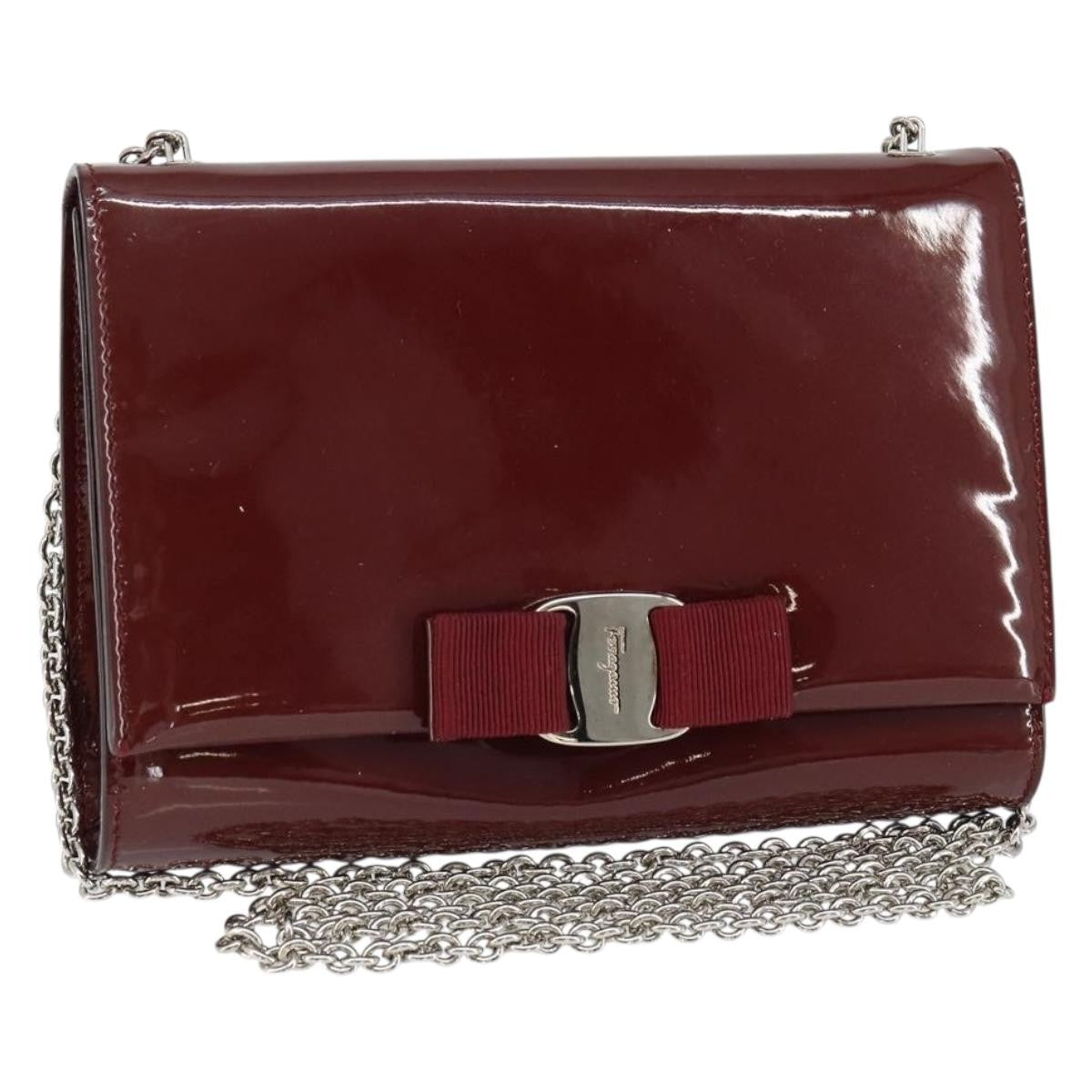 Salvatore Ferragamo Vala Chain Shoulder bag Patent leather Product Image