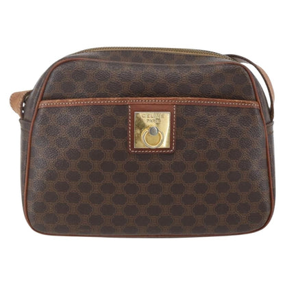 Celine Vintage Macadam Shoulder Bag Canvas and Leather Product Image