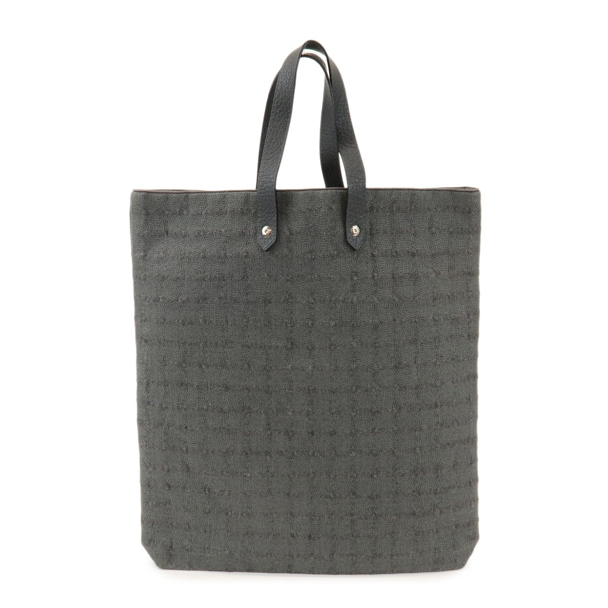 Hermes Ahmedabad Woven Leather and Canvas GM