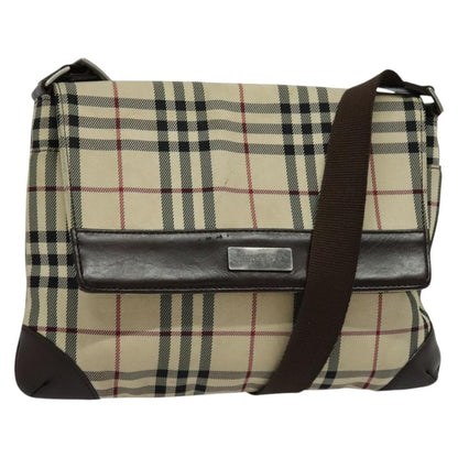 Burberry Vintage Flap Crossbody Bag Haymarket Canvas Product Image